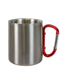 Edelstahltasse mit Karabiner "nicht aufgeben" Onlineshop KB