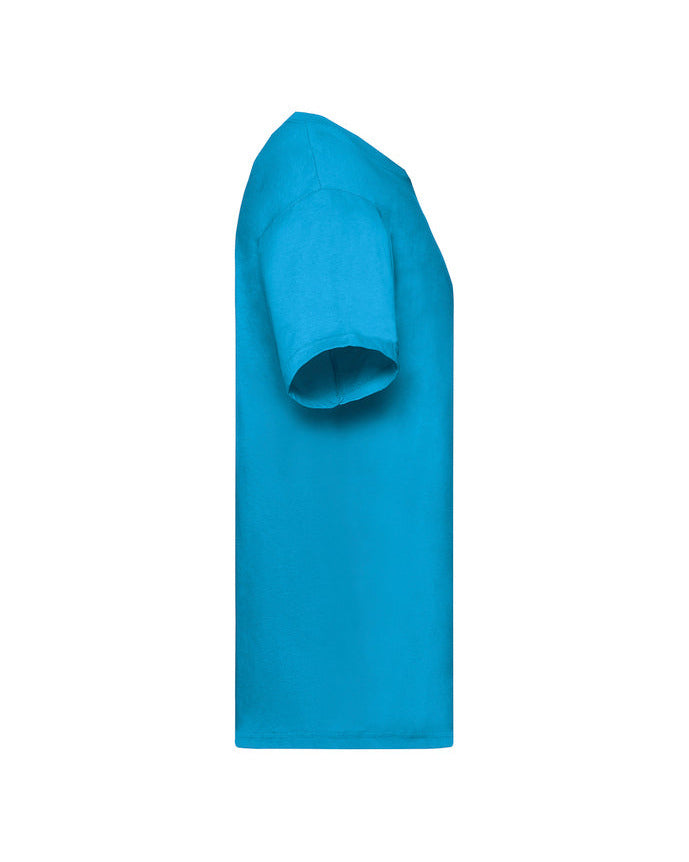 T-Shirt in Azurblau von Fruit of the Loom, ideal zum Gestalten für jeden Anlass, aus hochwertigem Jersey.