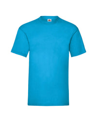 T-Shirt in Azurblau von Fruit of the Loom, perfekt zum Gestalten für jeden Anlass aus hochwertigem Jersey.