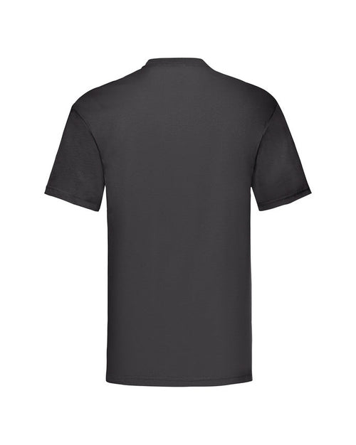 Schwarzes T-Shirt von Fruit of the Loom, ideal zum Gestalten für jeden Anlass, aus Oeko-Tex zertifiziertem Material.