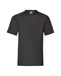 Schwarzes T-Shirt von Fruit of the Loom, ideal zum Gestalten für verschiedene Anlässe und aus nachhaltigem Material.
