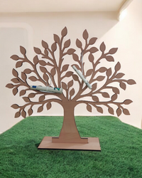 Lebensbaum zum Aufstellen aus HDF mit Furnier