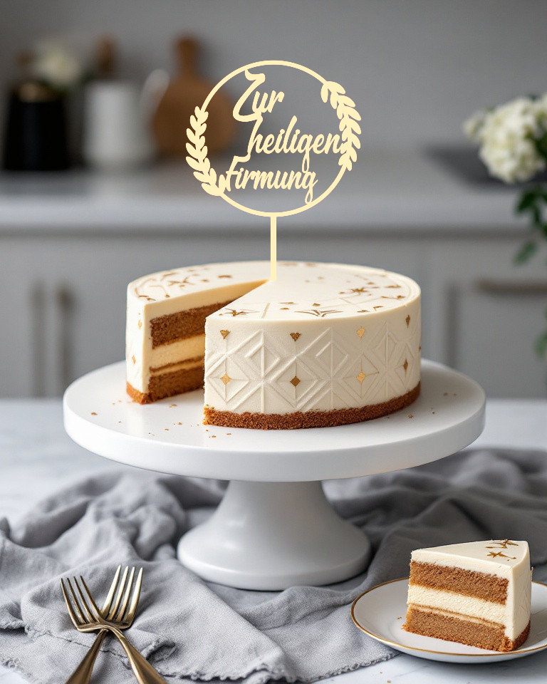 Holz-Caketopper „Firmung“