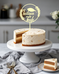 Holz-Caketopper „Taufe“