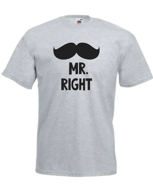 Herren T-Shirt „Mr Right“ – Statement-Shirt
