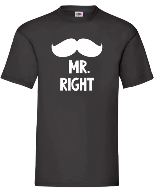 Herren T-Shirt „Mr Right“ – Statement-Shirt